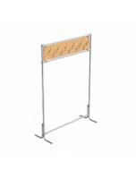 Вешалка напольная 2-х секционная стационарная