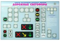 Базовый комплект светового оборудования "Дорожные светофоры" с беспроводным пультом дистанционного управления