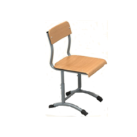 Стул ученический без регулировки высоты, фанера