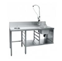 Предмоечный стол для посудомоечной машины купольной, 1700х670х1070(1800) мм