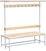 Скамья 2-сторонняя с крючками