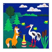 Игра-театр тактильная Лиса и журавль, для детей с проблемами зрения