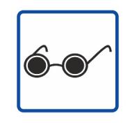 Тактильный знак светонакопительный для инвалидов по зрению